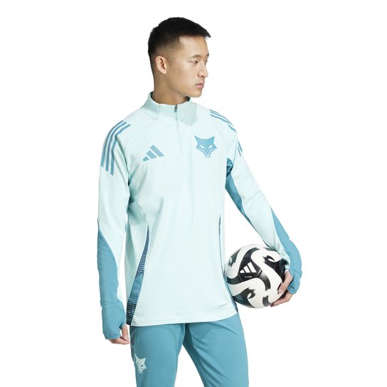 Moletom Cruzeiro 25/26 Treino Adidas Masculina - Branco+Azul