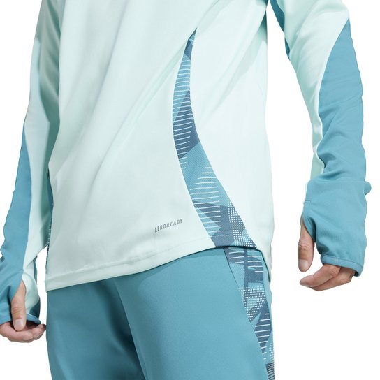 Moletom Cruzeiro 25/26 Treino Adidas Masculina - Branco+Azul